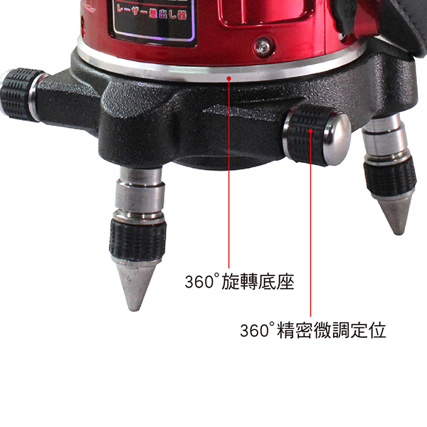 **正台灣製** RY-M151H 紅光5線(4V1H) 擺錘式雷射水平儀