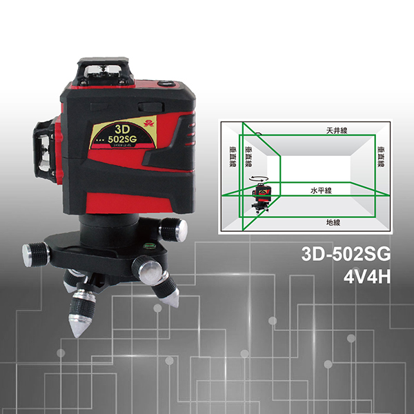 3D-502SG 真綠光12線擺錘式貼模機 / 貼牆機